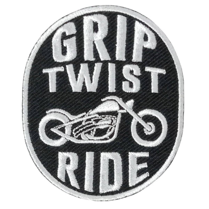 Hot Leathers Grip Twist Ride 3" X 3" Embroidered Patch PPW1105
