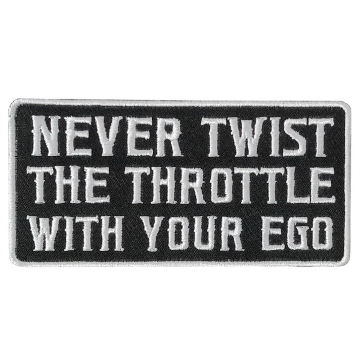 Hot Leathers Never Twist 4" X 2" Embroidered Patch PPW1123