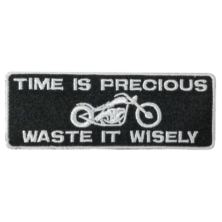 Hot Leathers Time Is Precious 4" X 2" Embroidered Patch PPW1144