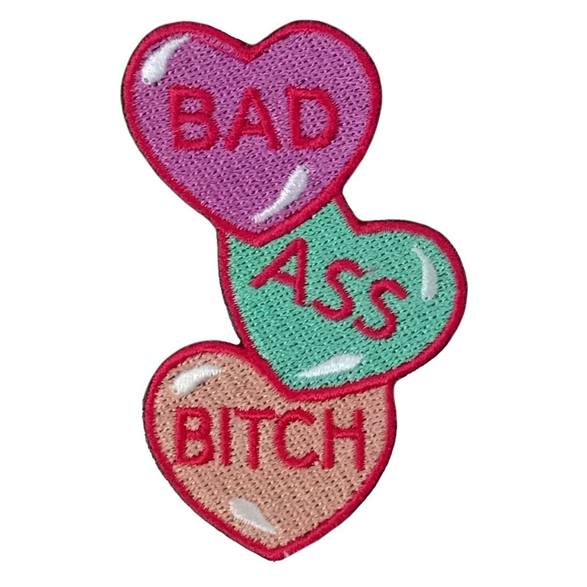 Hot Leathers Bad Ass Bitch 2" X 3" Embroidered Patch PPW1156