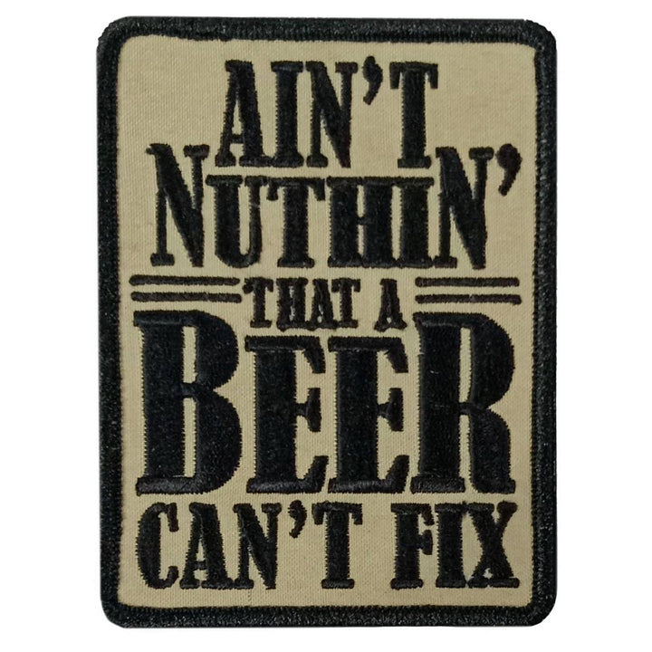 Hot Leathers Beer Cant Fix 3" X 4" Embroidered Patch PPW1157