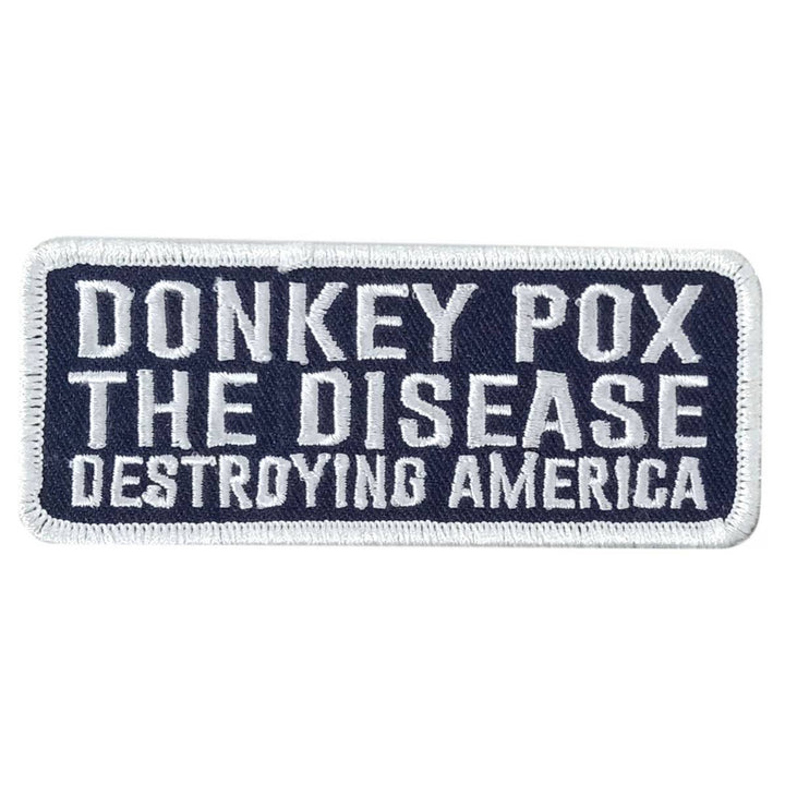 Hot Leathers Donky Pox 4" X 1.5" Embroidered Patch PPW1166