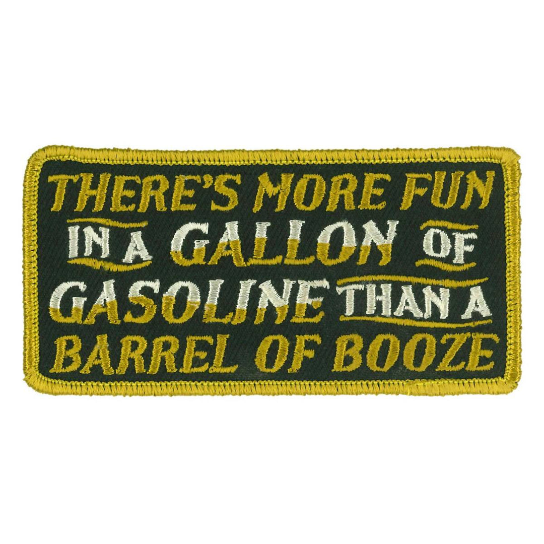 Hot Leathers Gallon Of Gasoline 4" X 2" Embroidered Patch PPW1173