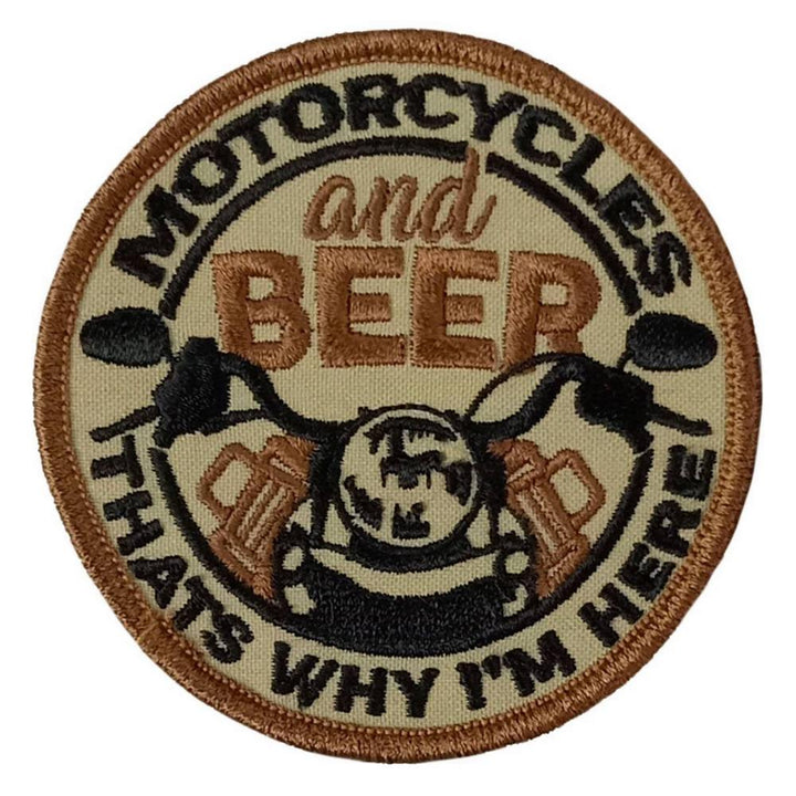 Hot Leathers Why Im Here 3" X 3" Embroidered Patch PPW1214