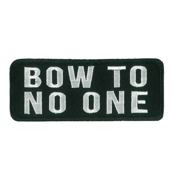 Hot Leathers Bow To No One Embroidered Patch Ppw1219 PPW1219