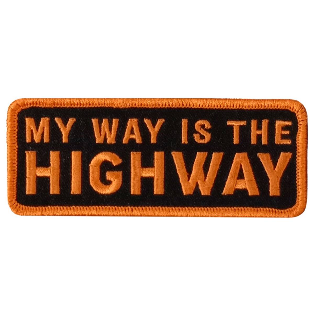 Hot Leathers My Way 4" X 1.5" Embroidered Patch PPW1245