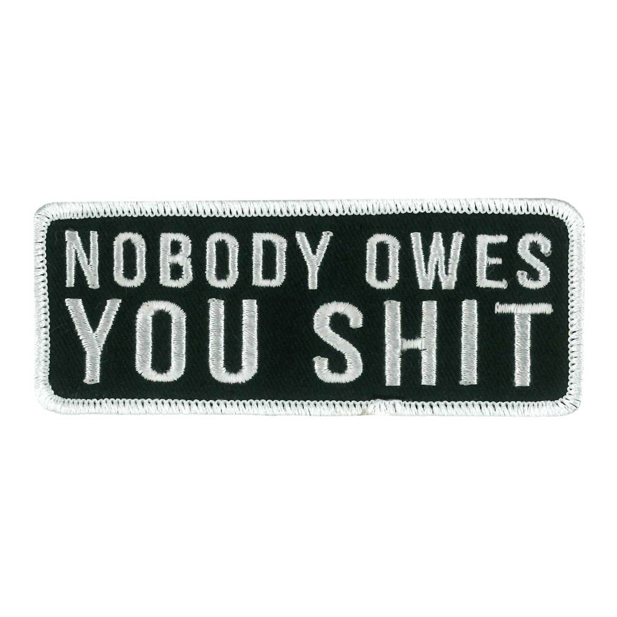 Hot Leathers Nobody Knows Embroidered Patch Ppw1247 PPW1247