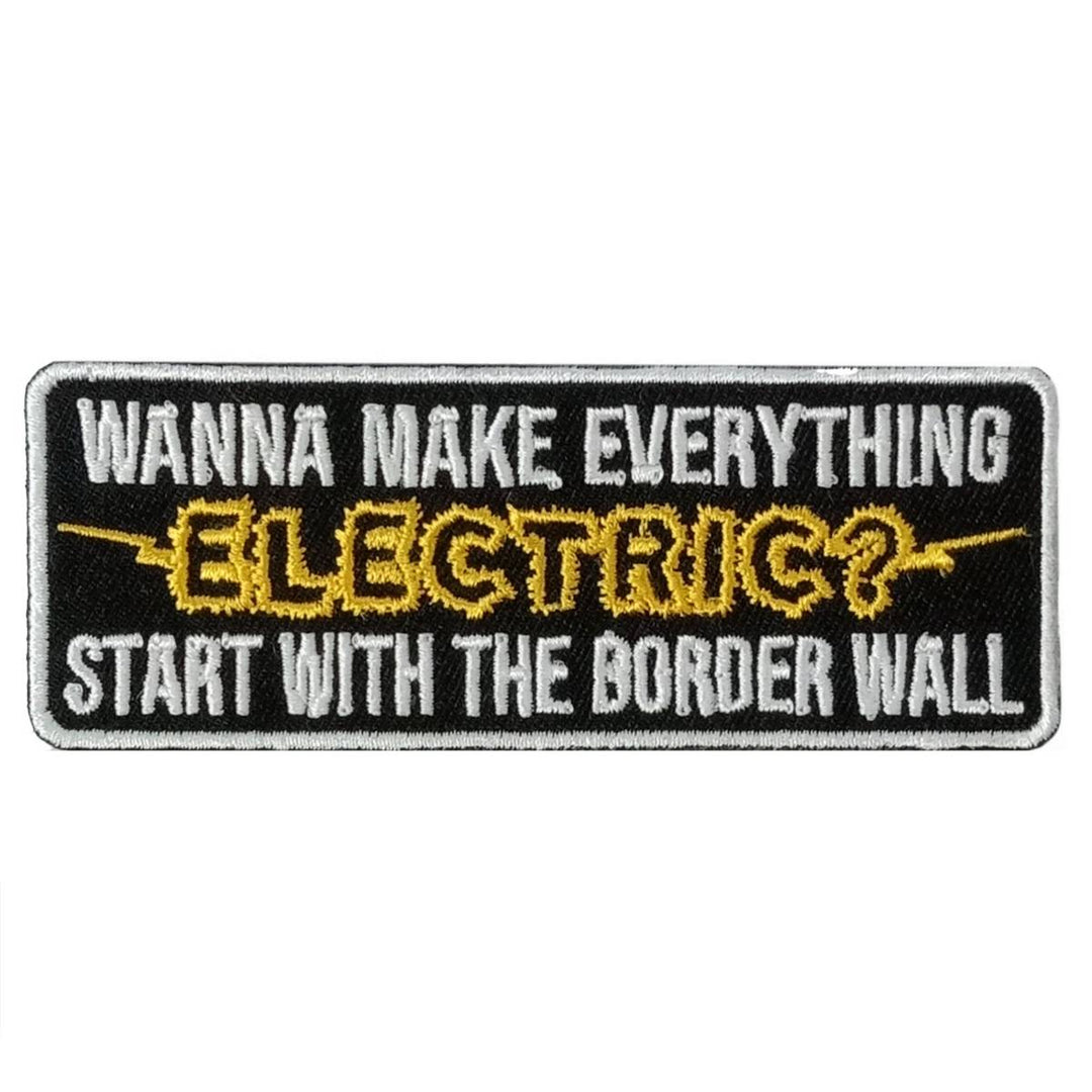 Hot Leathers Border Wall 4 X 1.5 Embroidered Patch PPW1266