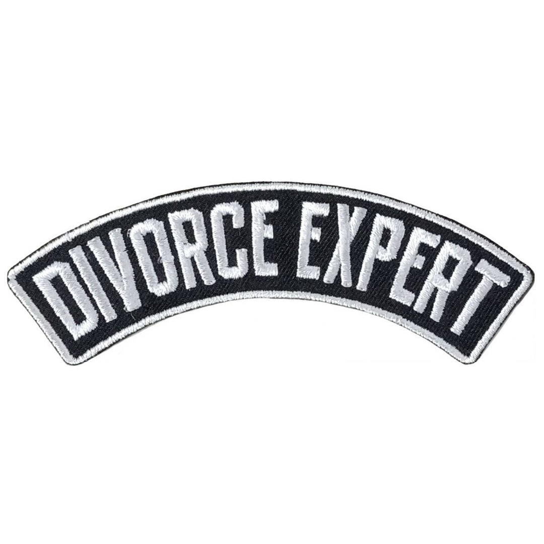 Hot Leathers Rocker Divorce Exprt Top 4 X 1.3" Embroidered Patch PPW1294