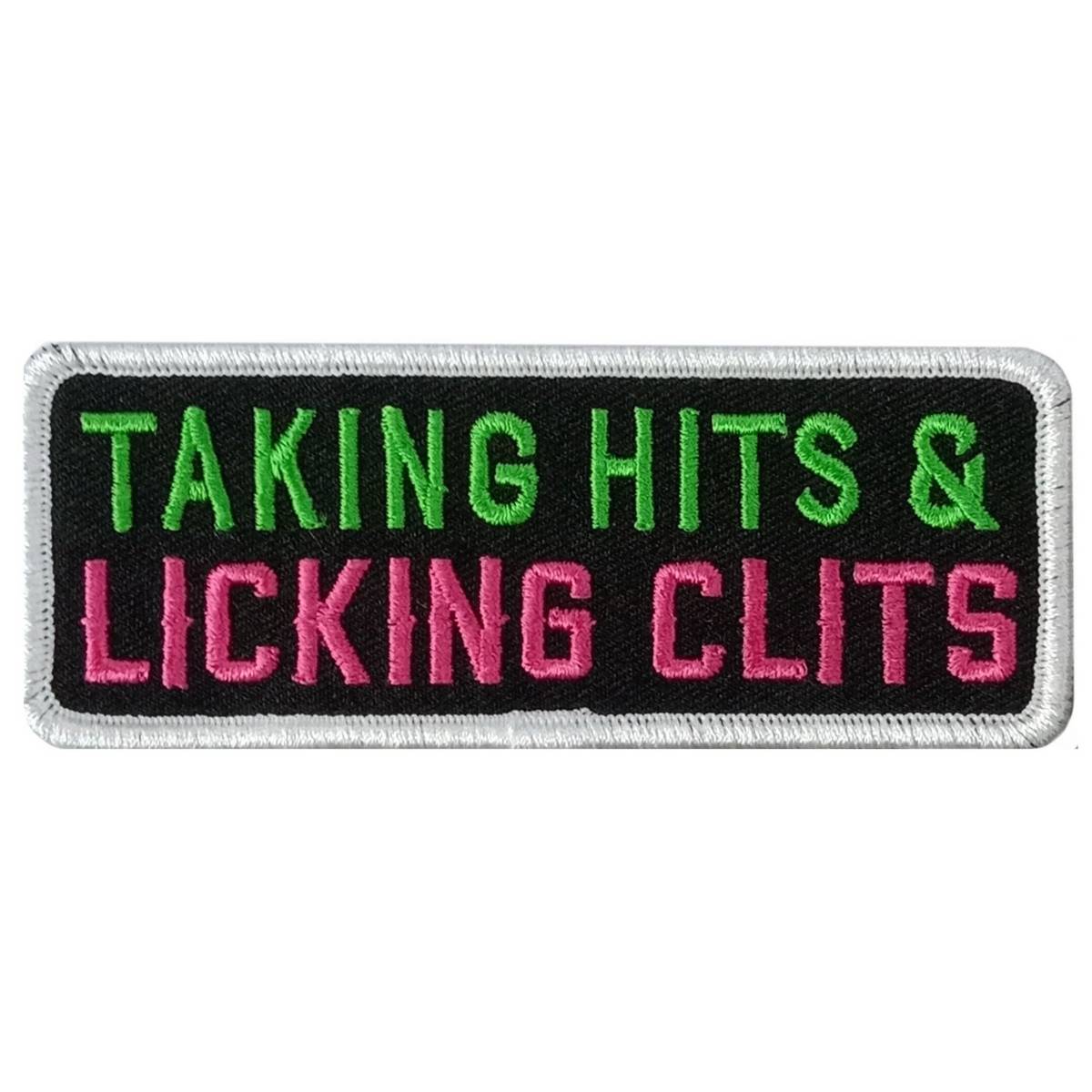 Hot Leathers Taking Hits 4 X 1.5" Embroidered Patch PPW1299