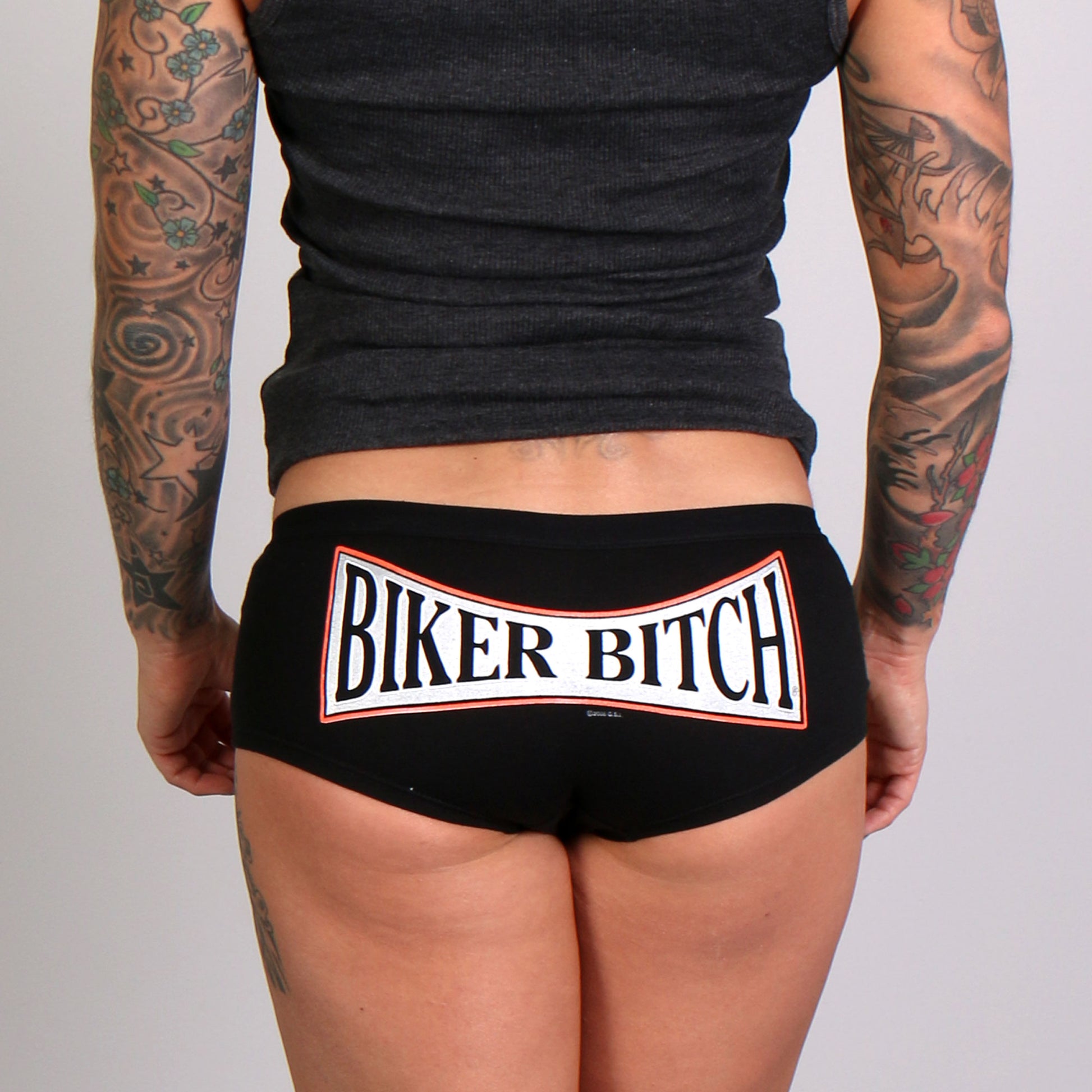 Hot Leathers PTB7059 Biker Bitch Boy Shorts