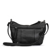 Hot Leathers Black Leather Purse with Two Zipper Pockets PUA1060