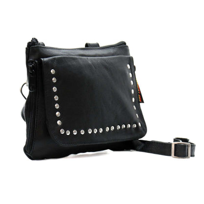 Hot Leathers Studded Leather Concealed Carry Purse PUA1173