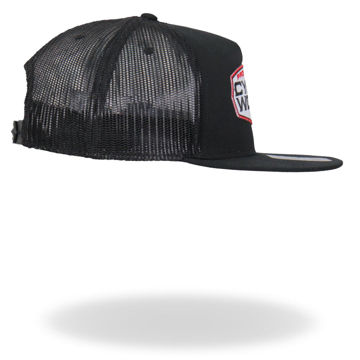 Hot Leathers PWA1004 Official Providence Cycle Worx Red Patch Snapback Hat