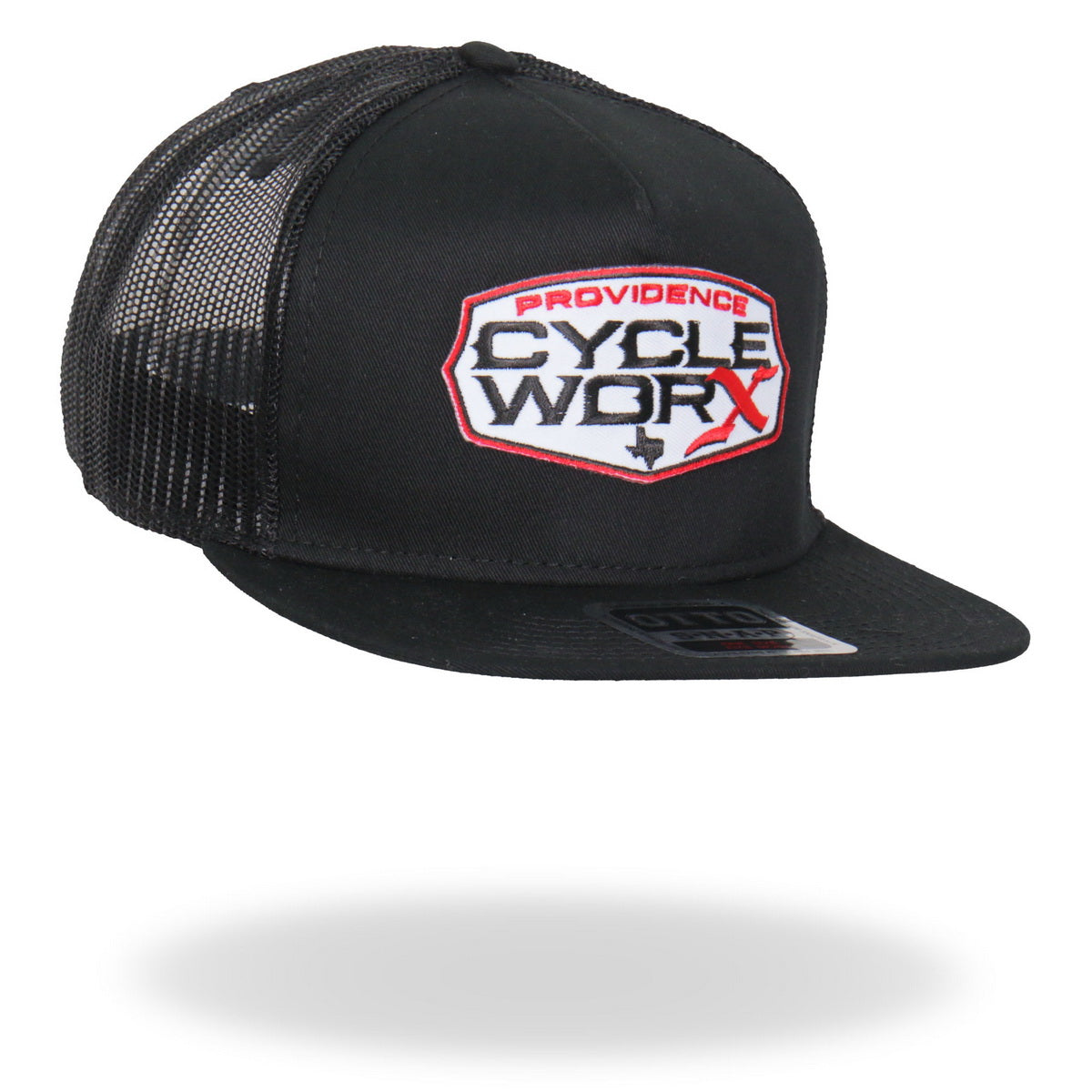 Hot Leathers PWA1004 Official Providence Cycle Worx Red Patch Snapback Hat