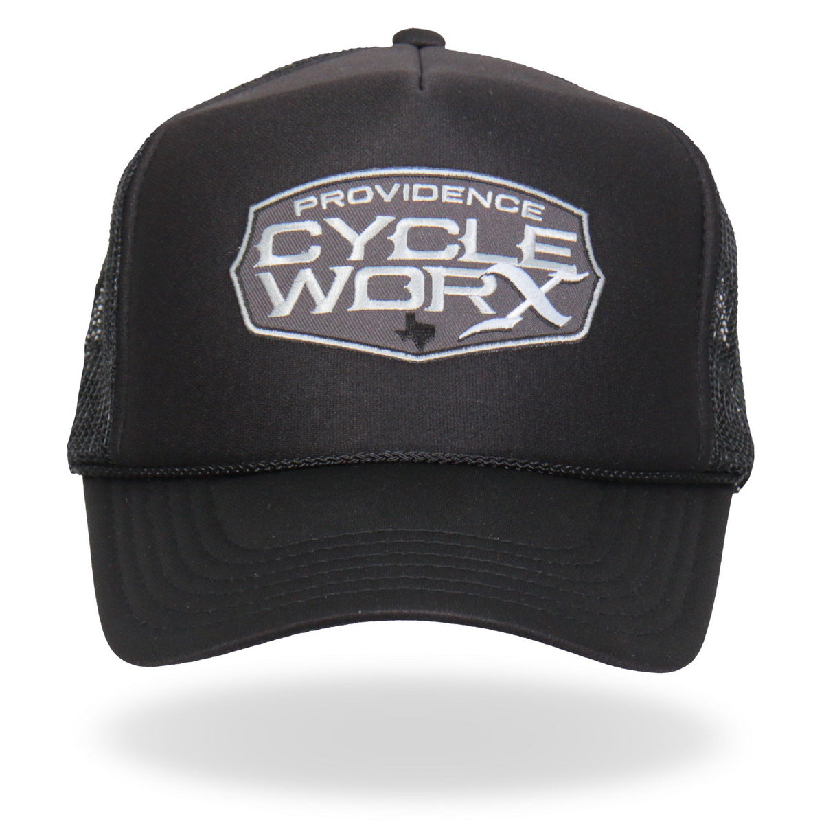 Hot Leathers PWA1006 Official Providence Cycle Worx Gray Patch Snapback Trucker Hat
