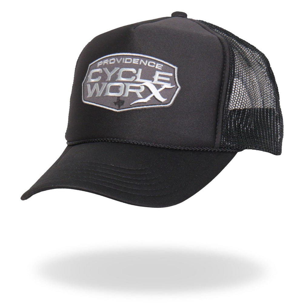 Hot Leathers PWA1006 Official Providence Cycle Worx Gray Patch Snapback Trucker Hat