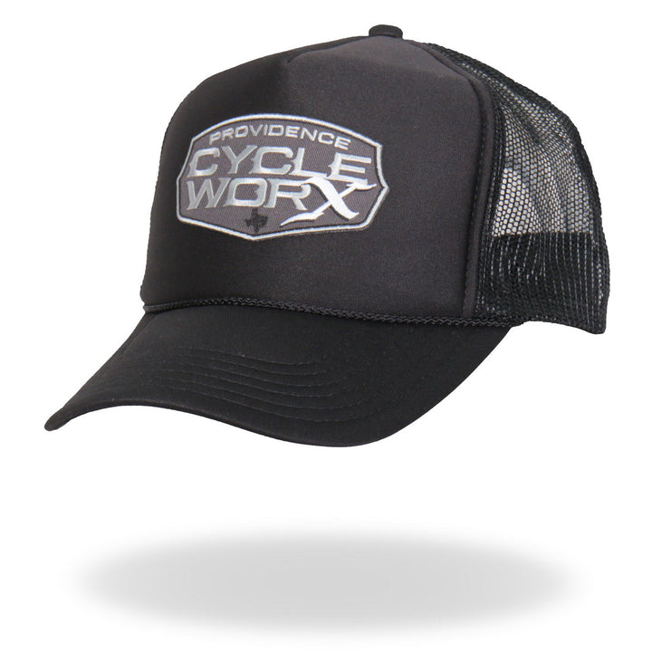 Hot Leathers PWA1006 Official Providence Cycle Worx Gray Patch Snapback Trucker Hat