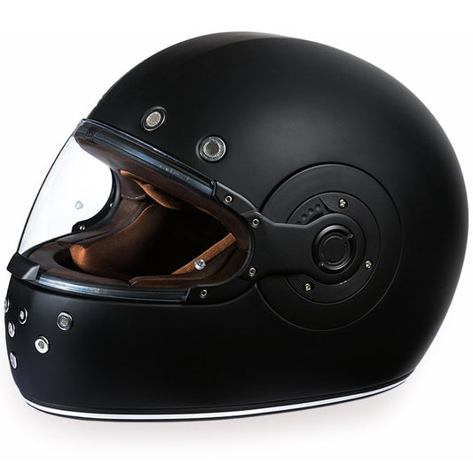 Close Out Clearance Daytona Helmets R1-B ‘Retro’ Dull Black with Dull Black Accents Full Face Helmet