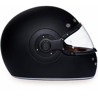 Close Out Clearance Daytona Helmets R1-B ‘Retro’ Dull Black with Dull Black Accents Full Face Helmet