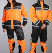 Hot Leathers RGU1004 Orange and Black Unisex Waterproof Rain Suit