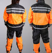 Hot Leathers RGU1004 Orange and Black Unisex Waterproof Rain Suit