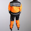 Hot Leathers RGU1004 Orange and Black Unisex Waterproof Rain Suit