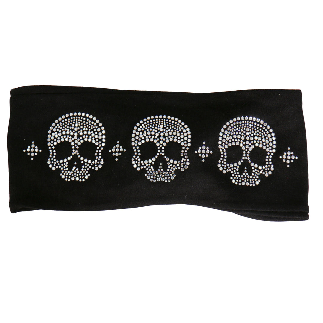 Hot Leathers RWC1002 Original Skulls Bling Headwrap