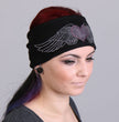 Hot Leathers RWC1003 Original Heart with Wings Bling Headwrap