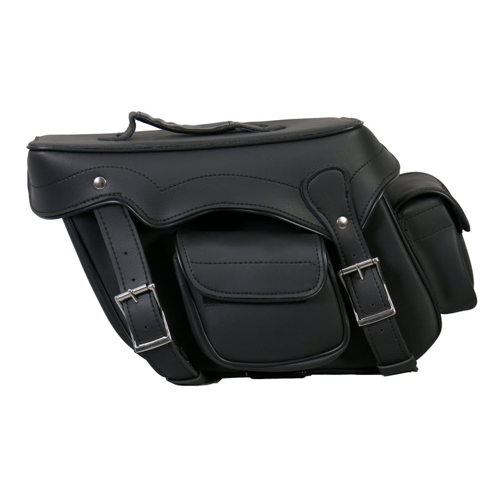 Hot Leathers SDA1004 Extra Large Saddlebags with Concealed Carry Pocket 17X10X6