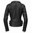 Milwaukee Leather Women's Velvet Vixen Black Naked Lambskin Moto Jacket - SFL2802