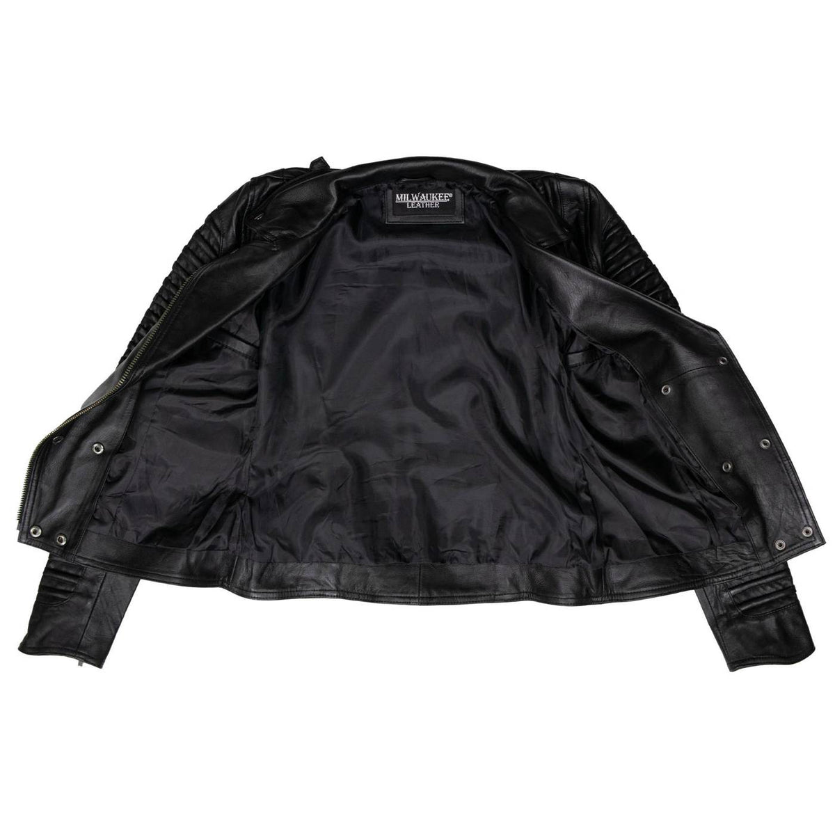 Milwaukee Leather Women's Velvet Vixen Black Lambskin Jacket, SFL2802