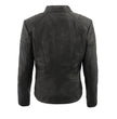 Milwaukee Leather SFL2806 Women's Quilted Black Mandarin Scuba Collar Fashion Casual Leather Jacket