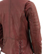 Milwaukee Leather Red Vintage Motorcycle Inspired Vegan Tan Fashion Leather Jacket for Women SFL2812