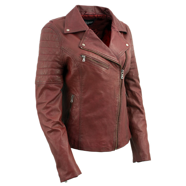Milwaukee Leather LKL2738 Women's Red Premium