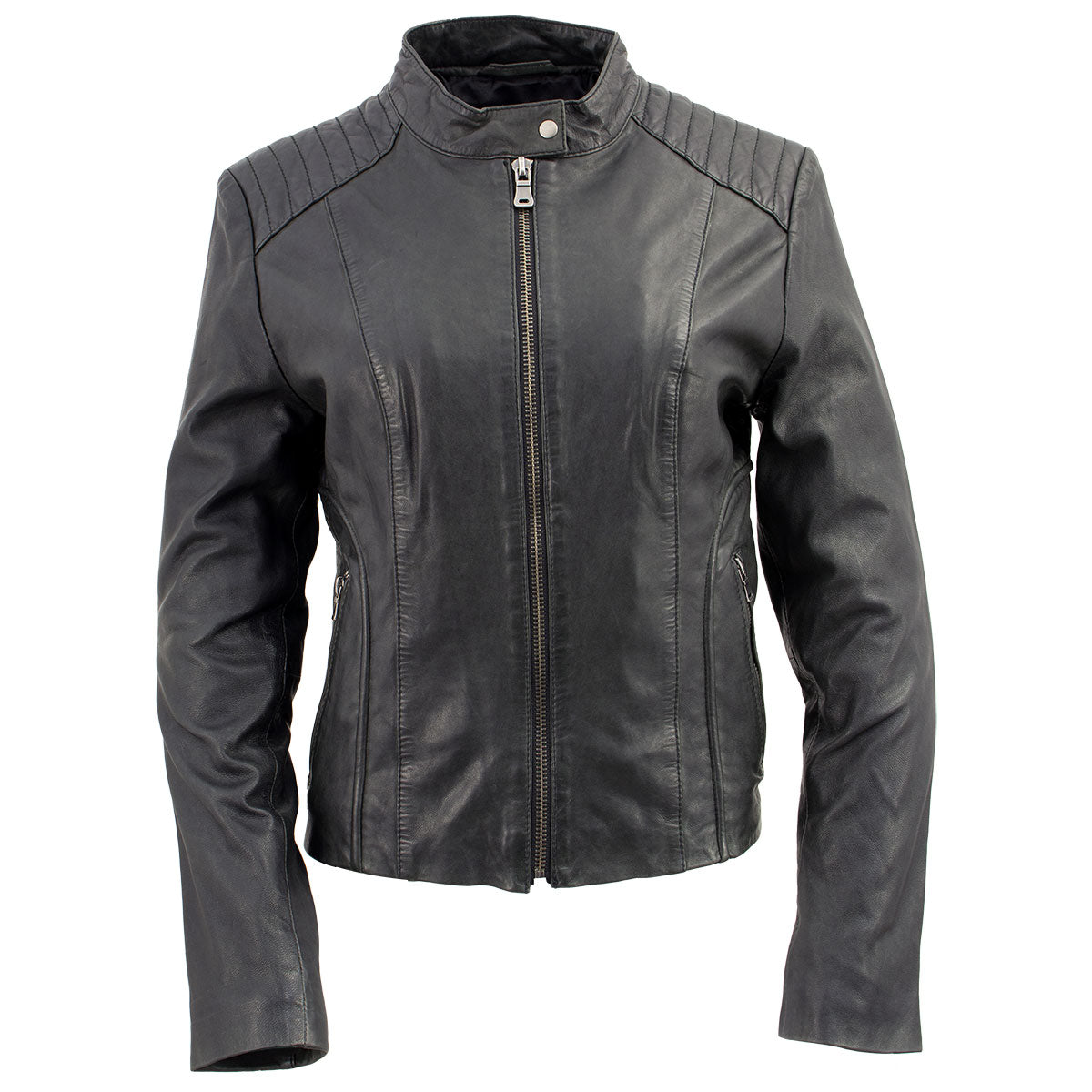 Milwaukee Leather Vintage SFL2814 Women's Black Leather Motorcycle Style Fashion Jacket