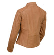 Milwaukee Leather Vintage SFL2814 Women's Cognac Leather Moto Style Fashion Jacket