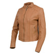 Milwaukee Leather Vintage SFL2814 Women's Cognac Leather Moto Style Fashion Jacket