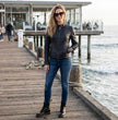Milwaukee Leather Vintage SFL2814 Women's Black Leather Motorcycle Style Fashion Jacket