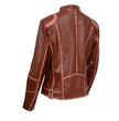 Milwaukee Leather SFL2830 Women's Maroon Sheepskin Scuba Style Fashion Leather Jacket