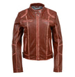 Milwaukee Leather SFL2830 Women's Maroon Sheepskin Scuba Style Fashion Leather Jacket