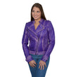 Milwaukee Leather Women's Maiden Purple Premium Sheepskin Motorcycle Fashion Leather Jacket with Studs SFL2840