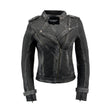 Milwaukee Leather SFL2840 Women's Maiden Black Premium Sheepskin Motorcycle Fashion Leather Jacket with Studs