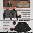 Milwaukee Leather Women's Black Leather Motorcycle Style Fashion Jacket with Asymmetrical Zipper SFL2845