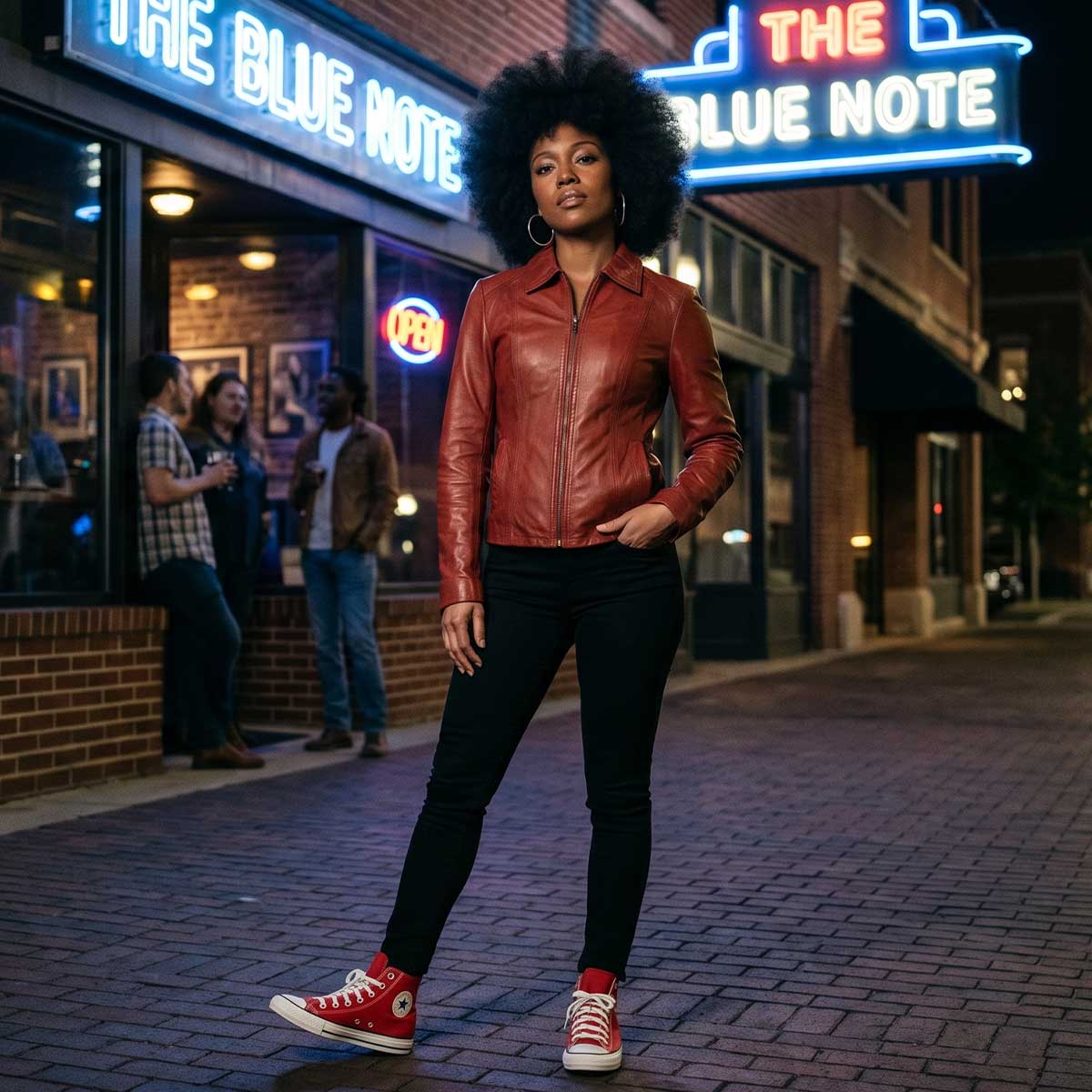 Milwaukee Leather SFL2850 Women's Classic Red Zippered Motorcycle Style Fashion Leather Jacket with Shirt Style Collar