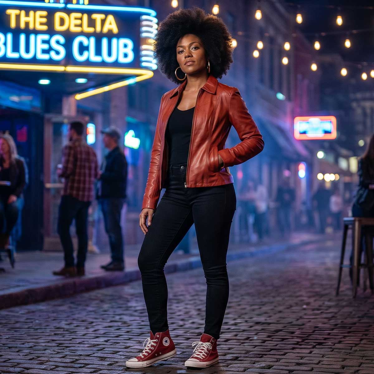 Milwaukee Leather SFL2850 Women's Classic Red Zippered Motorcycle Style Fashion Leather Jacket with Shirt Style Collar
