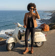 Milwaukee Leather SFL2855 Women's Saddle Zip Front Leather Jacket with Side Stretch Fitting