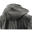 Milwaukee Leather SFL2865 Women's Black Scuba Style Fashion Casual Leather Jacket with Hoodie