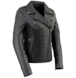 Milwaukee Leather SFL2870 Women's ‘Duchess’ Black Motorcycle Style Fashion Casual Leather Jacket