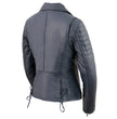 Milwaukee Leather Women's Duchess Blue Motorcycle Style Fashion Casual Leather Jacket SFL2870